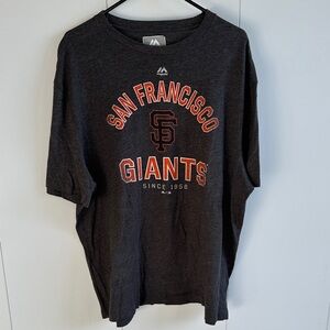 Majestic Gray San Francisco Giants Tee